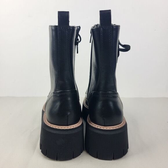 Dolce Vita Women's Glisten Lug Sole Lace Up Combat Boots Black Size 6.5 - Picture 8 of 11